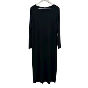 Eileen Fisher Women’s Black Maxi Dress Size L